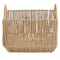 Simplify Large Vertical Weave Storage Basket with Round Handles